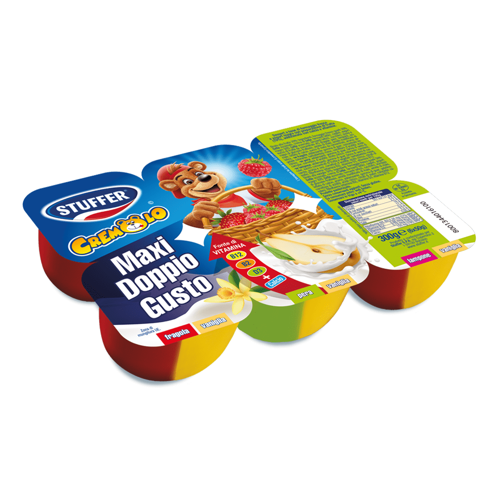 stuffer categorie yogurt minipasto cremolo maxi doppio gusto gr 50 x 6 stuffer 0