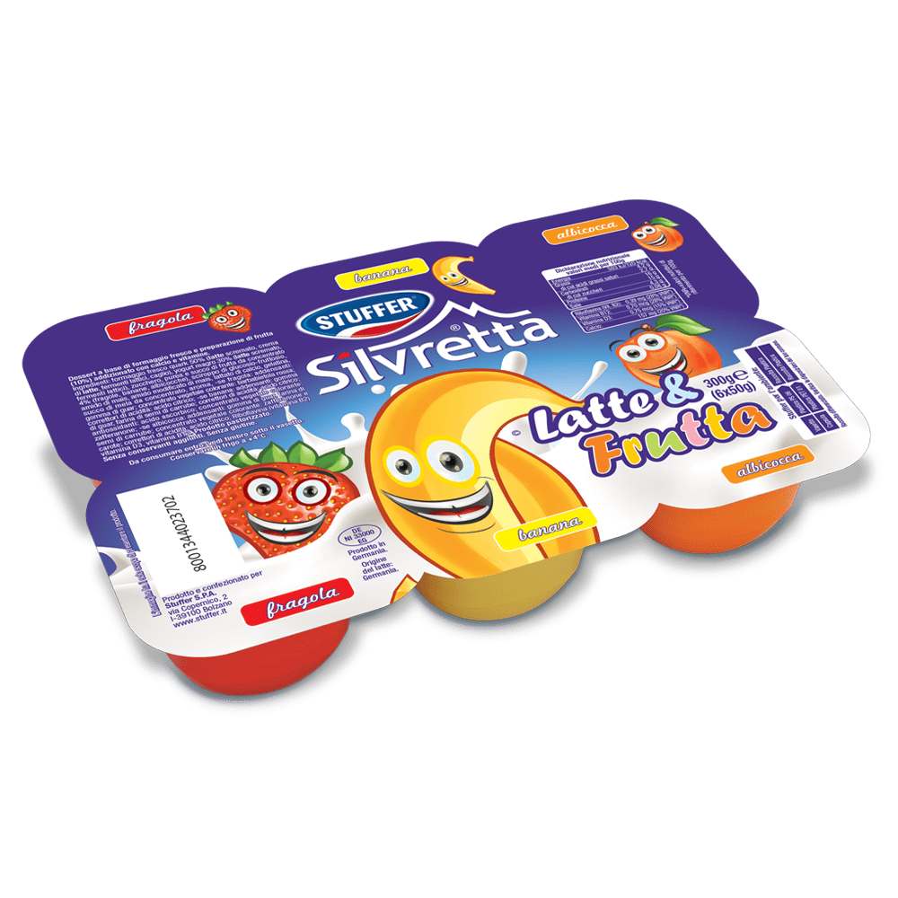 Silvretta Latte e Frutta Gr. 50 x 6 Stuffer