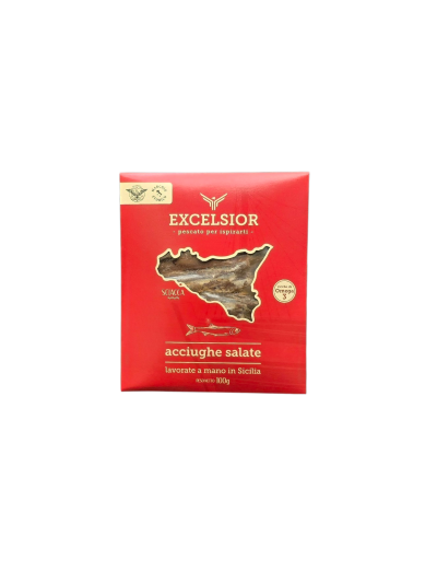 Acciughe Salate Sicilia Astuccio Gr. 100 Excelsior