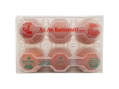 Uova di gallina x 6 Blister M Rattenuti