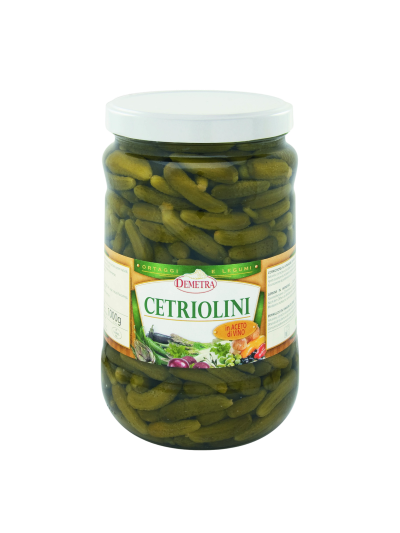 Cetriolini in Aceto V.v. Gr. 1600 Demetra