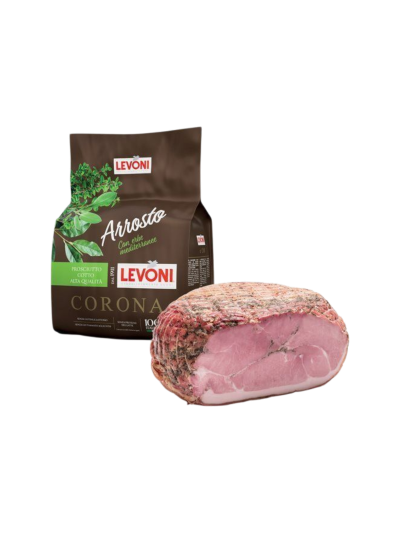 Prosciutto Cotto Arrosto AQ Corona alle Erbe a Meta' Kg. 4,5 Levoni