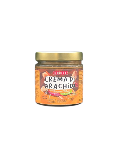 Crema di Arachidi 100% Gr 350 Vaso Vetro Top Food
