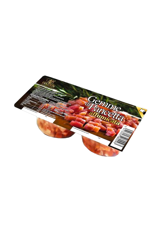 Gemme di Pancetta Affumicata a Cubetti 2 x 65 Gr. Van Loon
