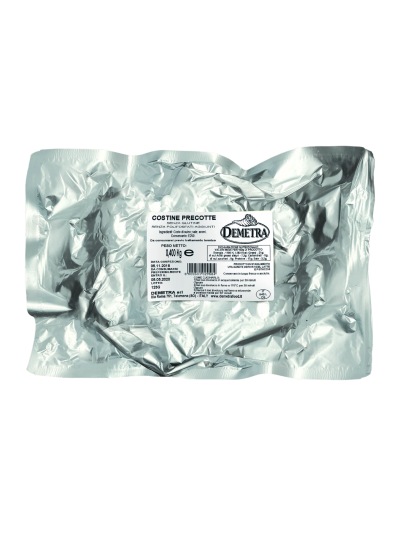 Costine di Suino Precotto Busta Gr. 450 Demetra